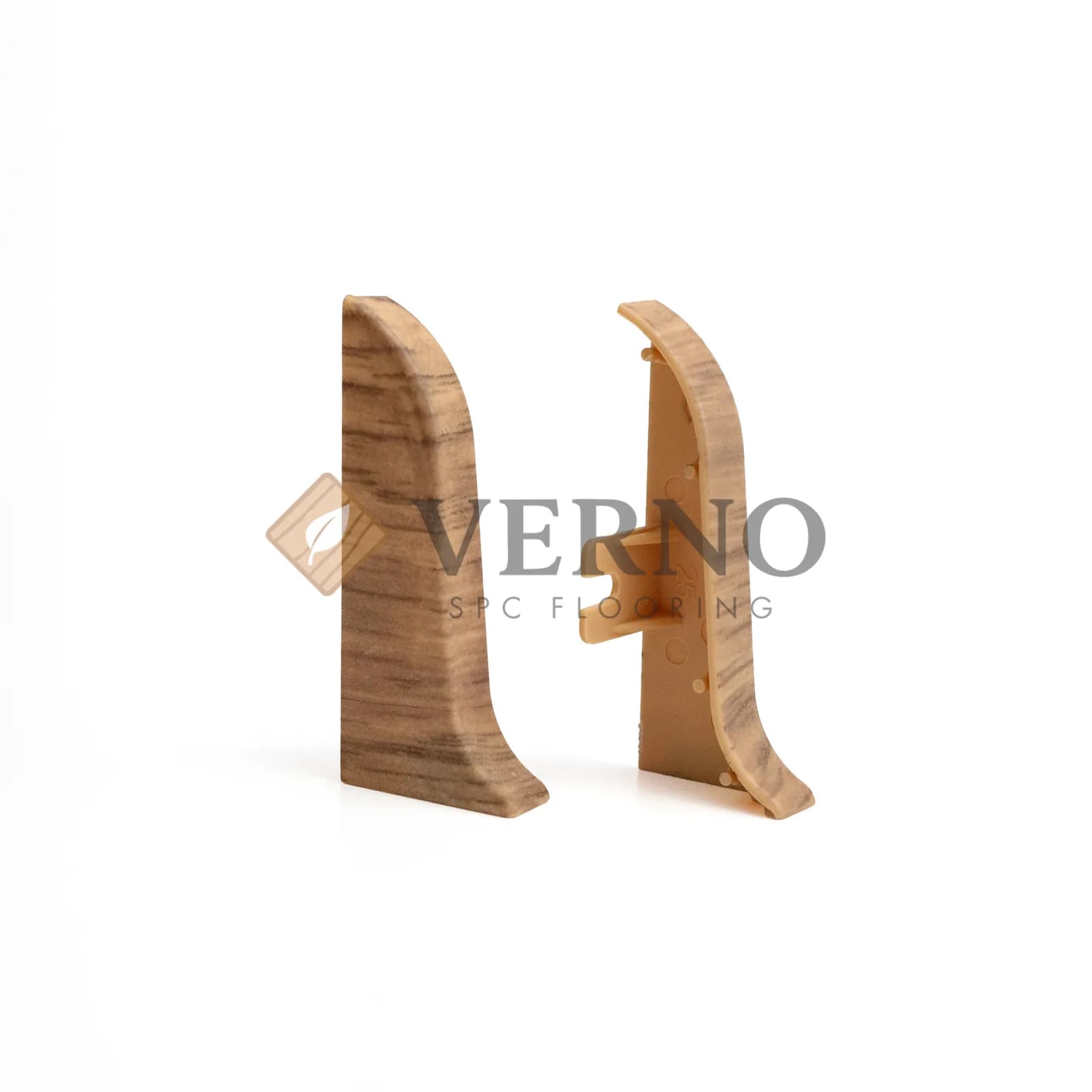 Terminații plintă stânga + dreapta 861 Town Chesnut, 55 mm, set 2 buc