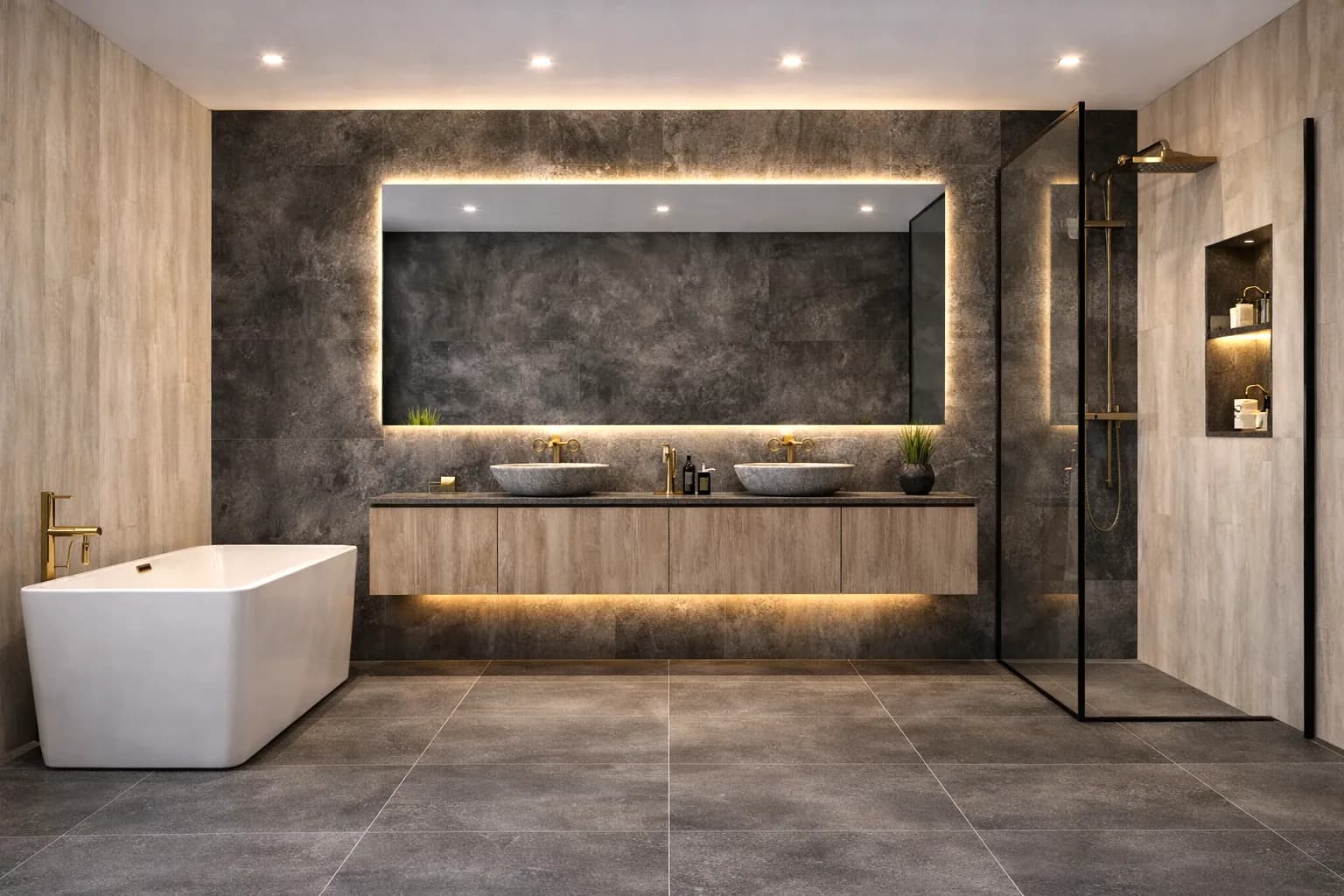 Panou SPC Beton Antracit 4MM – imagine 4