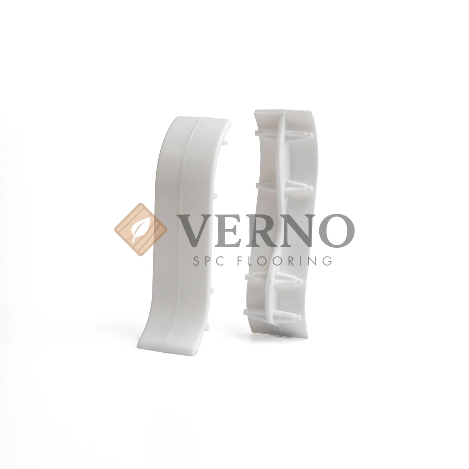 Conector plintă 834 White Mat, 55 mm, set 2 buc