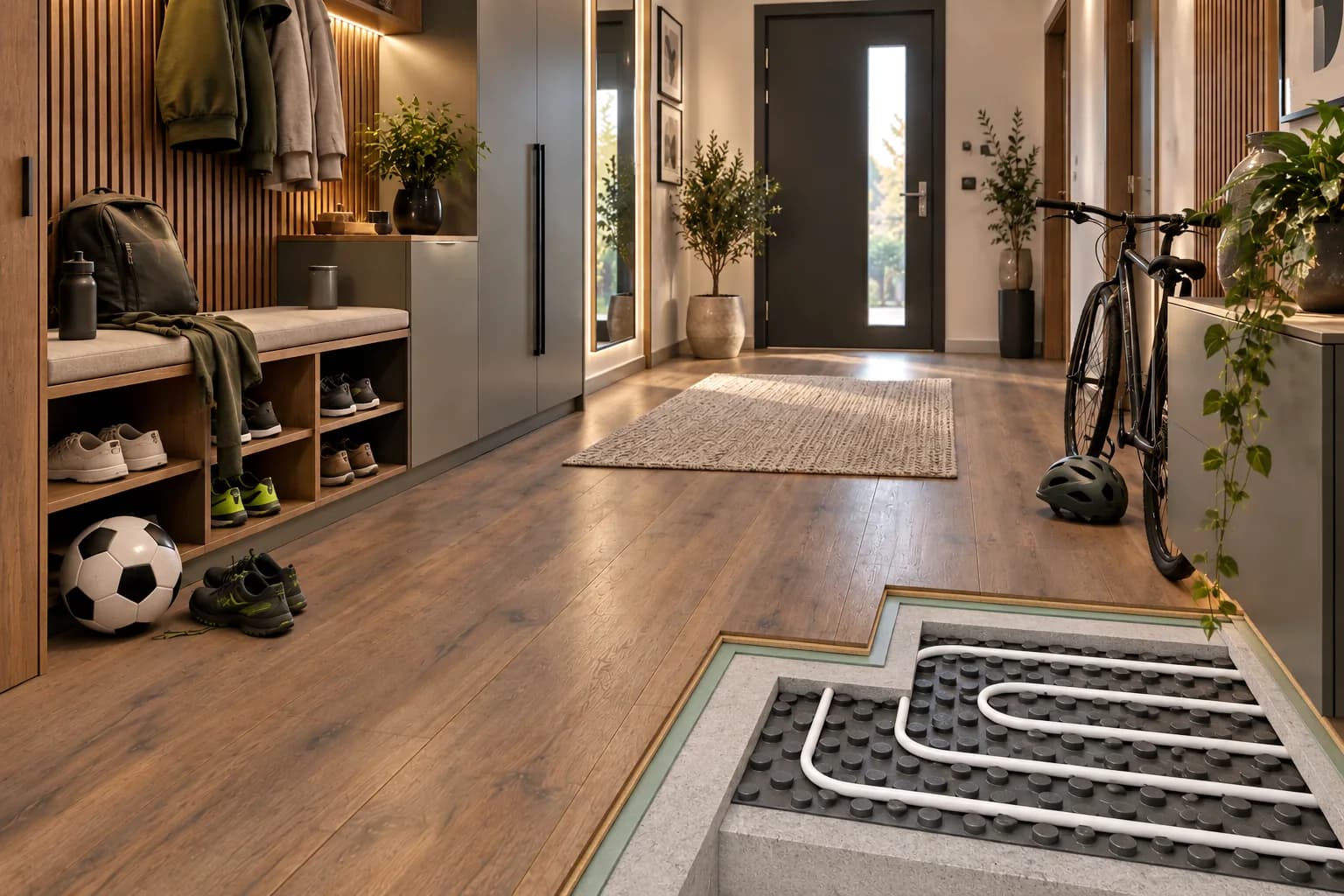 Parchet Laminat Brooklyn Brown 12MM – secțiune